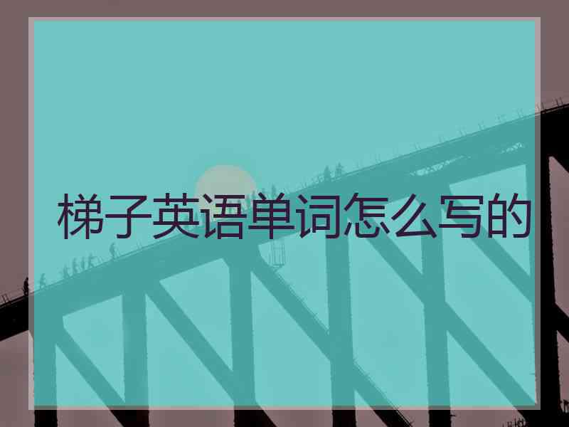 梯子英语单词怎么写的