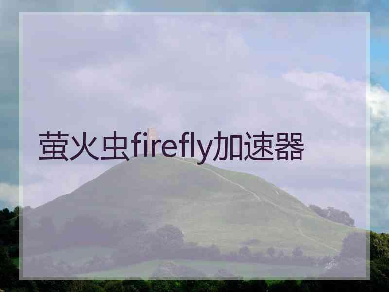 萤火虫firefly加速器
